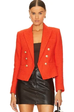 Brooke Double Breasted Crop Blazer