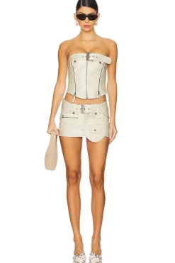 Buckle And Zip Corset