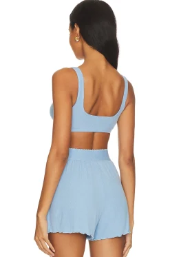 Button Scoop Bra Top