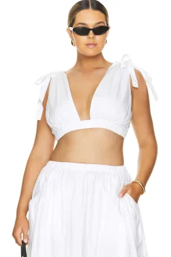 by Marianna Arman Poplin Crop Top