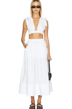 by Marianna Arman Poplin Crop Top