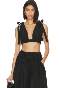 by Marianna Arman Poplin Crop Top