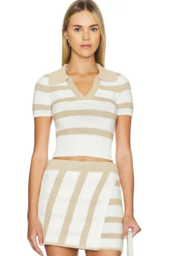 by Marianna Drea Striped Knit Top