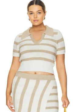 by Marianna Drea Striped Knit Top