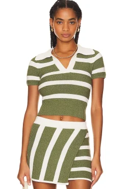 by Marianna Drea Striped Knit Top