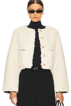 By Marianna Pauchet Reversible Faux Sherpa Jacket