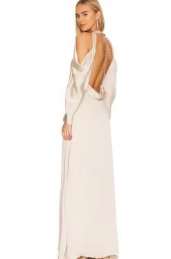Caitlyn Draped Off Shoulder Gown