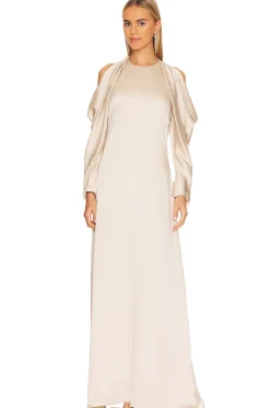 Caitlyn Draped Off Shoulder Gown