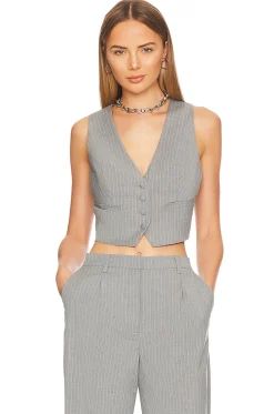 Callista Pin Stripe Vest
