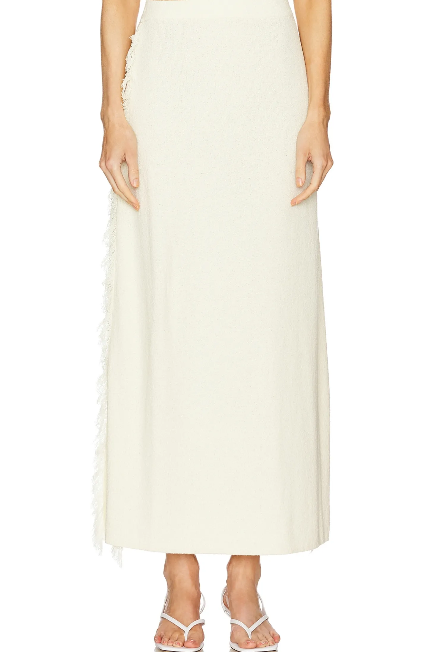 Canton Fringe Knit Skirt
