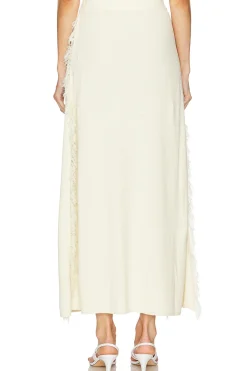 Canton Fringe Knit Skirt