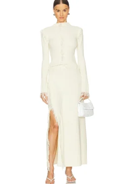 Canton Fringe Knit Skirt