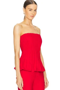 Canvas Stitch-detailed Bustier