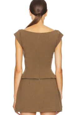 Cap Sleeve Corset Top