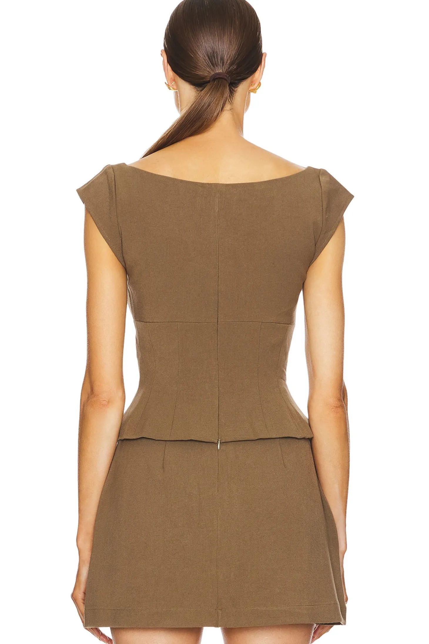 Cap Sleeve Corset Top