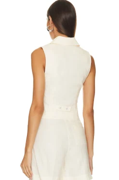 Carinne Linen Vest Top