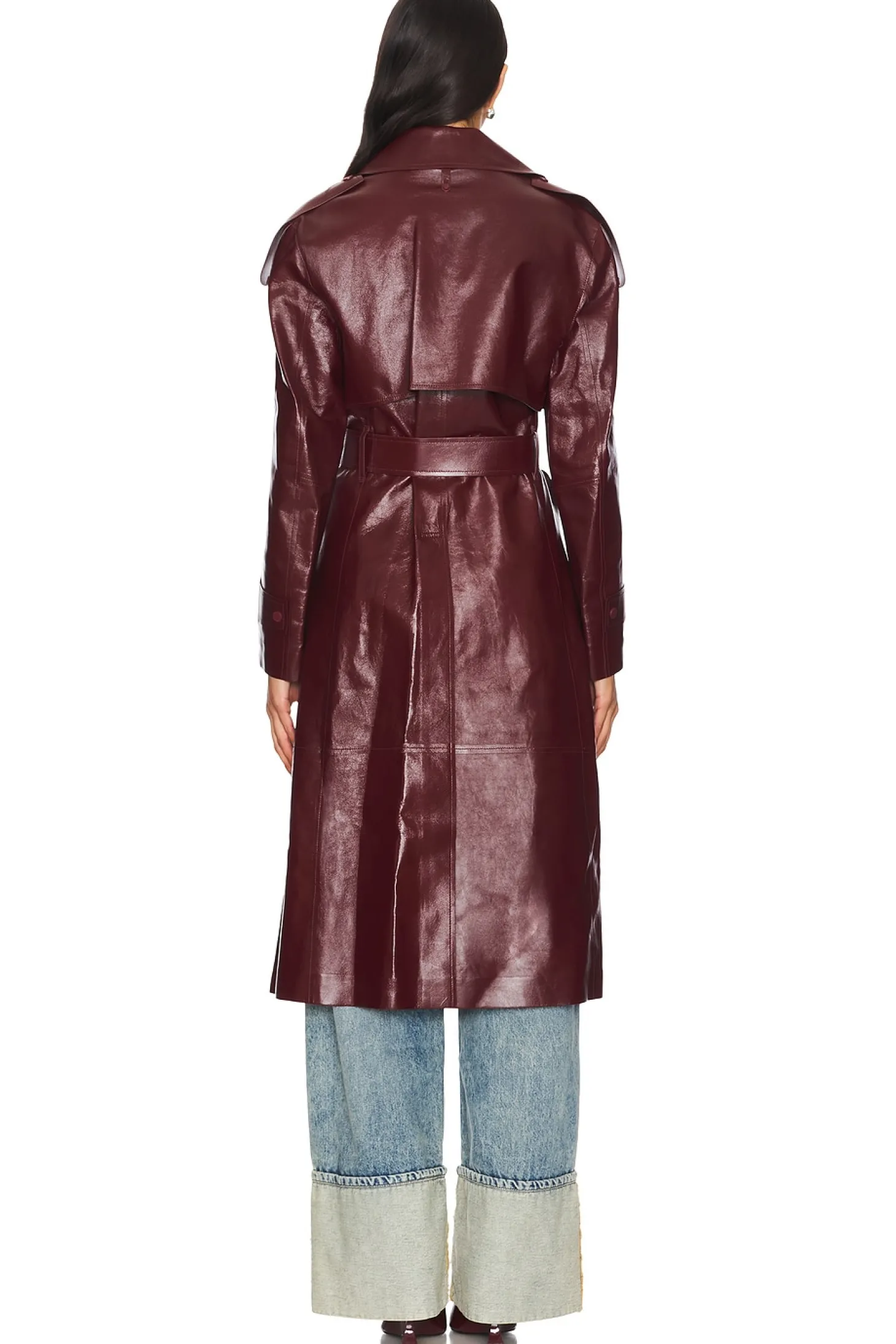 Carmela Leather Trench