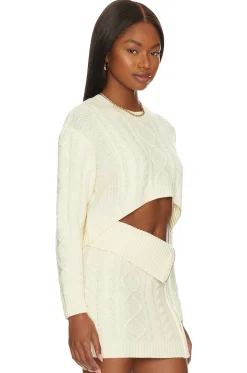 Carmen Cropped Cable Crew