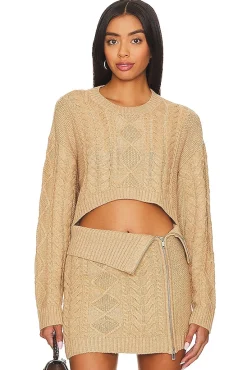 Carmen Cropped Cable Crew