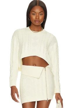 Carmen Cropped Cable Crew