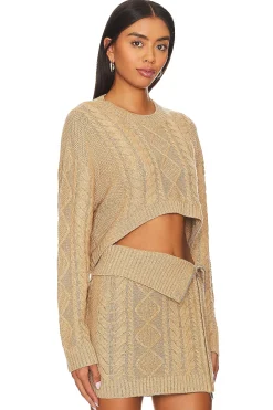 Carmen Cropped Cable Crew