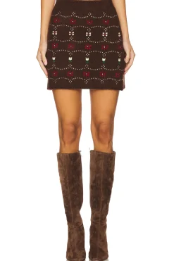 Cashmere Fair Isle Skirt