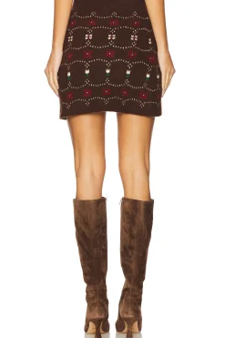 Cashmere Fair Isle Skirt