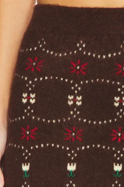 Cashmere Fair Isle Skirt