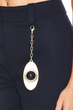 Chain Plate Straight Leg Trouser