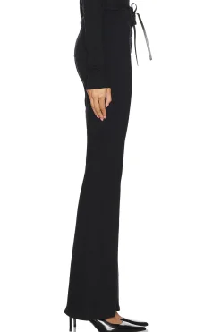 Charis High Rise Front Lace Up Flare Pant