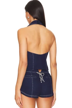 Charly Denim Halter