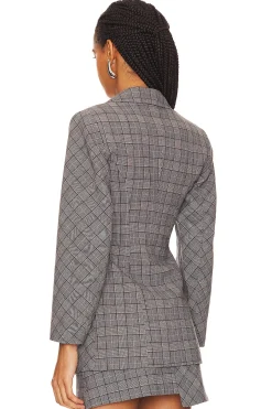 Check Mix Fitted Blazer