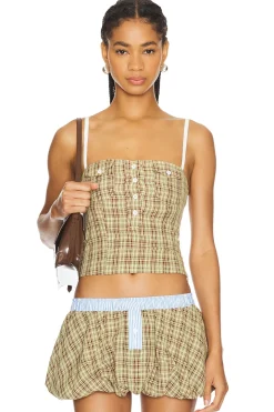 Checked Shirt Corset