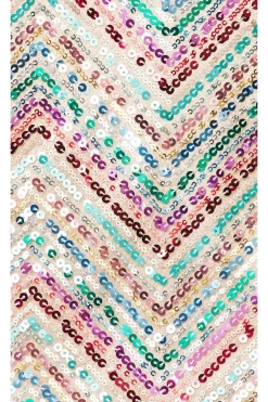 Chevron Sequins Skirt