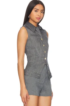Collared Button Down Vest