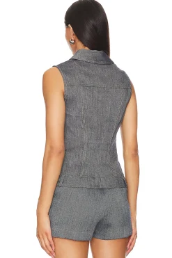 Collared Button Down Vest