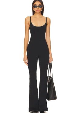 Compression Terry Scoop Jumpsuit