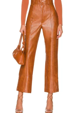 Croc Faux Leather Pant
