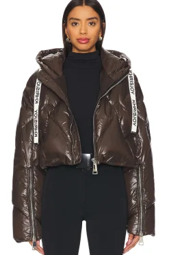 Crop Puffer Jacket Shiny