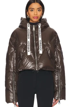 Crop Puffer Jacket Shiny