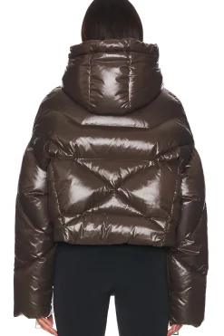 Crop Puffer Jacket Shiny