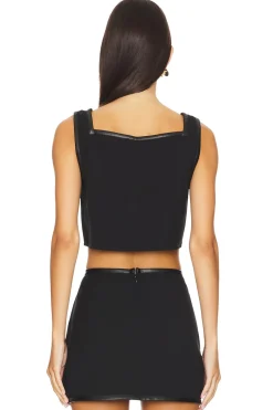 Cropped Square Neck Top