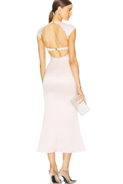 Crystal Embellished Midi Dress