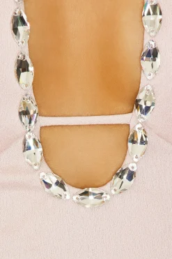 Crystal Embellished Midi Dress