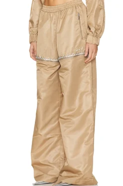 Crystal Slit Track Pant