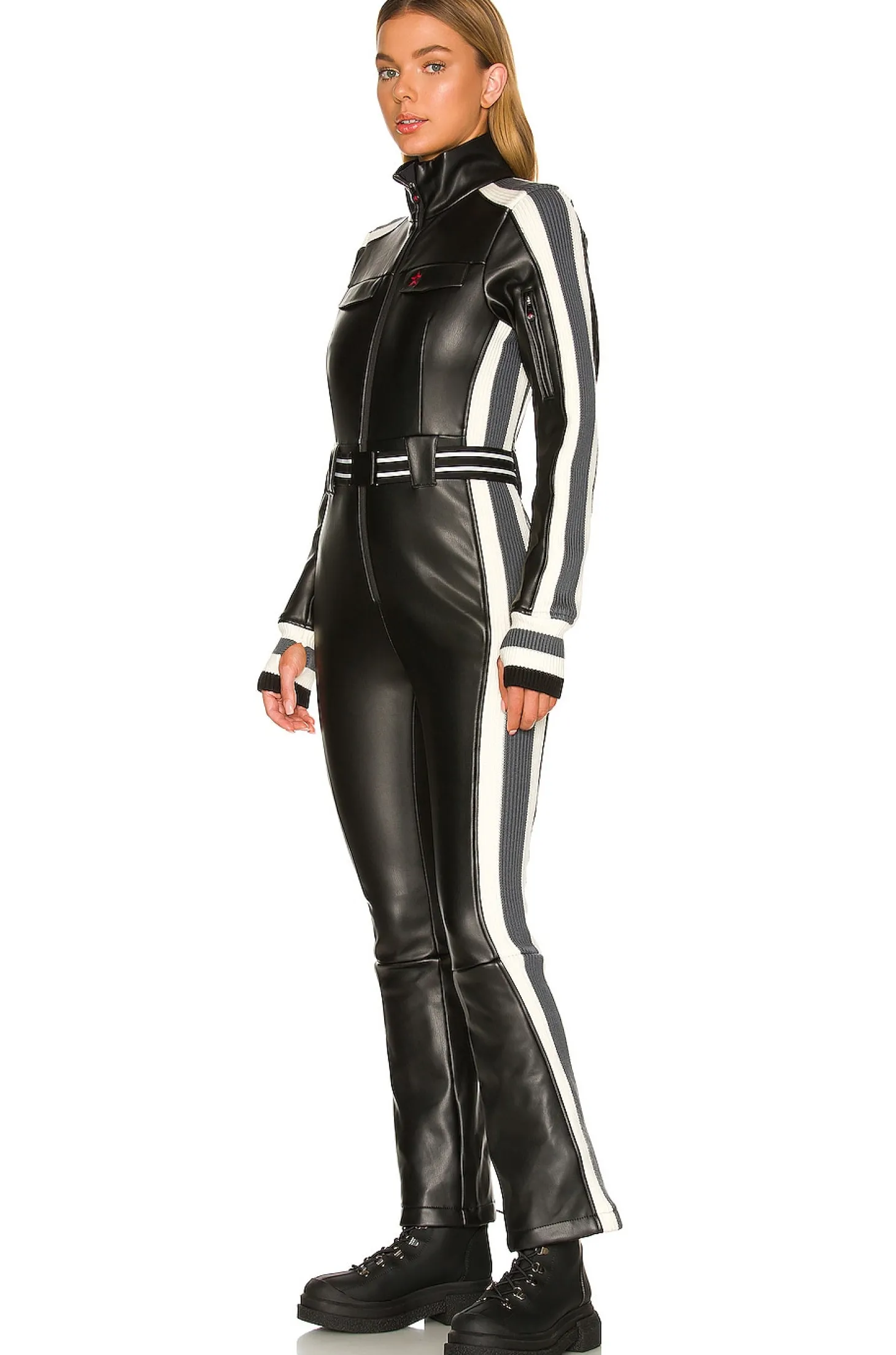 Crystal Soft Shell Faux Leather One Piece