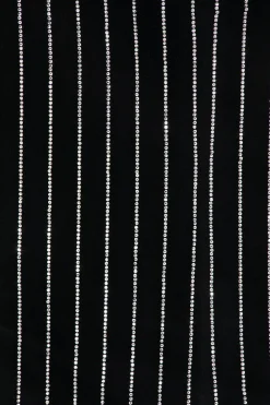 Crystal Velvet Single Breasted Fitted Blazer