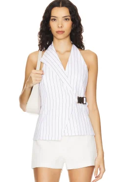 Dakotah Asymmetric Halter Neck Vest