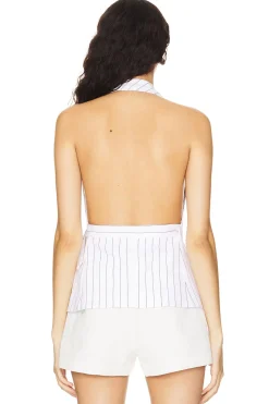 Dakotah Asymmetric Halter Neck Vest