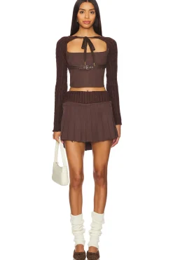 Darker Plaid Mini Skirt